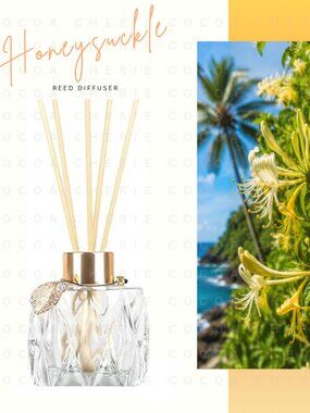 Honeysuckle Reed Diffuser 4 oz | Soft Floral Home Fragrance